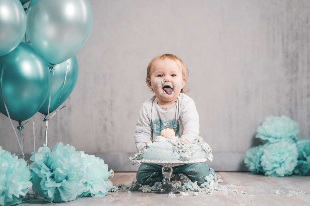 Cake smash erster Geburtstag Torten Shooting Duesseldorf