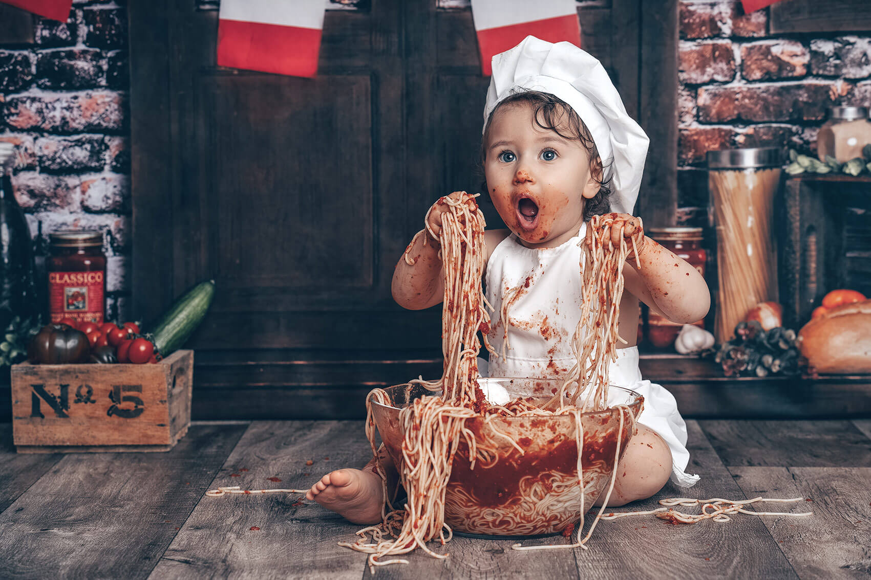 Spagetti Cakesmash Shooting erster Geburtstag Duesseldorf